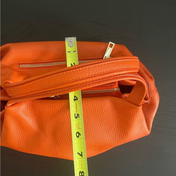 🧡 EUC orange Claudia Firenze convertible satchel/shoulder bag - Picture 14 of 16